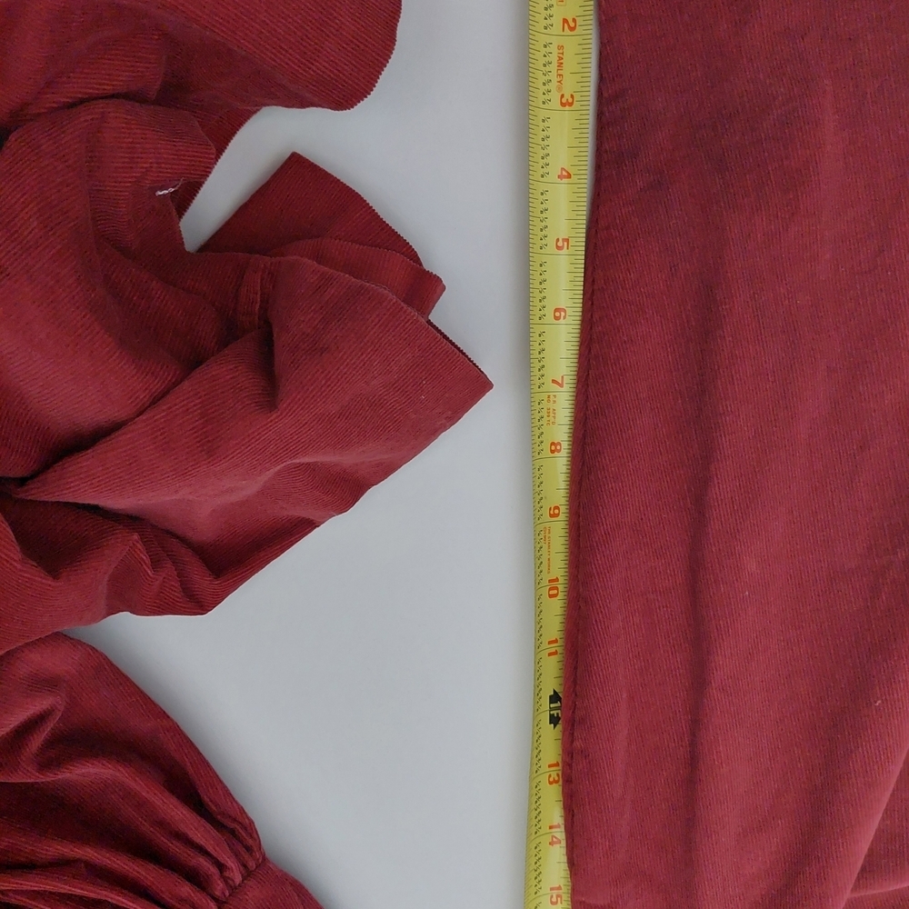 Laura Ashley Burgundy Long Sleeve Dress - Picture 11 of 13